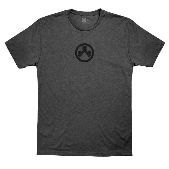 Magpul MAG1115-011-S Icon Logo CVC  Charcoal Heather Cotton/Polyester Short Sleeve Small 135763
