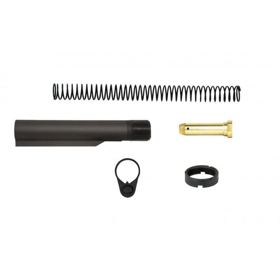 TacFire AR-15 6-Position Mil-Spec Buffer Tube Kit with Standard End Plate EFMAR047A