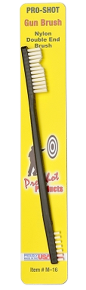 Pro-Shot M16 Gun Brush  M4/M16 Double Ended Brush Nylon Bristles 8823