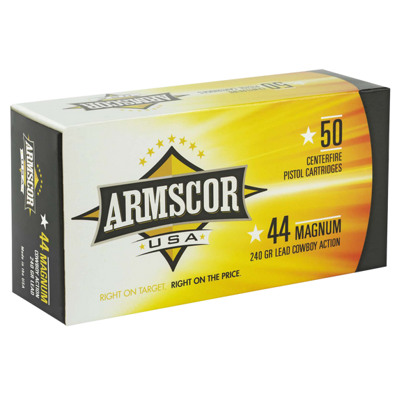 Armscor FAC44M1N USA  44Rem Mag 240gr Semi Wadcutter 50 Per Box/8 Case 35293