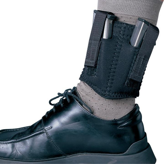 DeSantis Neoprene Ankle Double Magazine Holster Black Ambi DIN81BJZZZ0