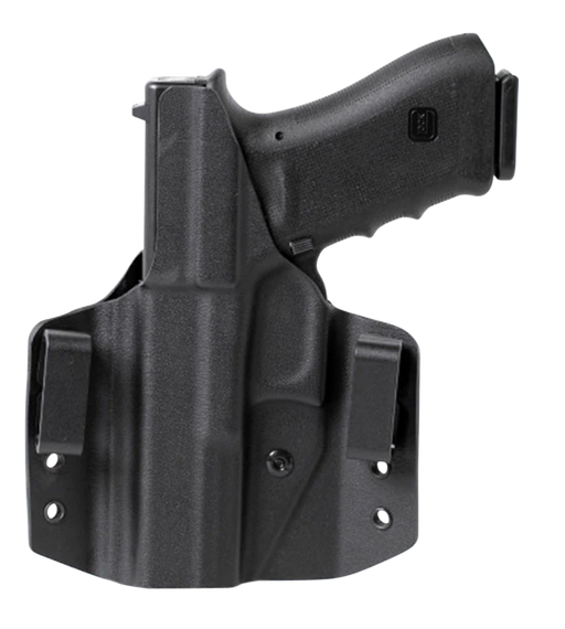 Uncle Mike's 54CCW03BGR CCW Holster OWB Black Boltaron Belt Slide Fits 1911 Fits 4-5" Barrel Right Hand 125049