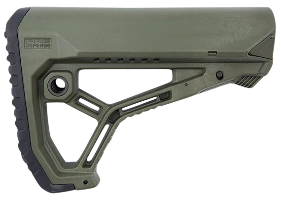 FAB Defense FXGLCOREG AR15/M4 Buttstock for Mil-Spec and Commercial Tubes  Olive Drab Green 161466