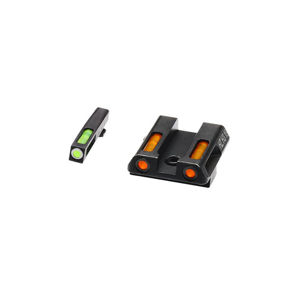 HIVIZ LiteWave H3 sight Orange/Green LitePipe/White front ring fits Glock models 42 and 43 43X and 48 VHGLN421