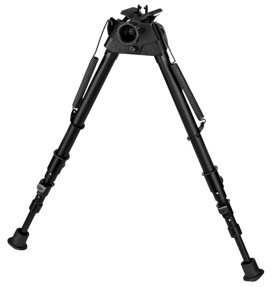 Harris Bipods 25CS Swivel 25C Swivel Stud, 13.50-27", Black Steel/Aluminum, Rubber Feet 81114