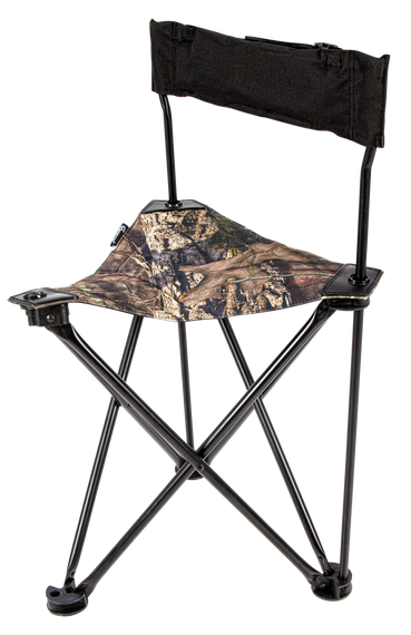 Ameristep AMSAMEFT1013 Tripod Stool w/Back Swivel Mossy Oak Break-Up Country Heavy Duty Fabric/Steel 145177