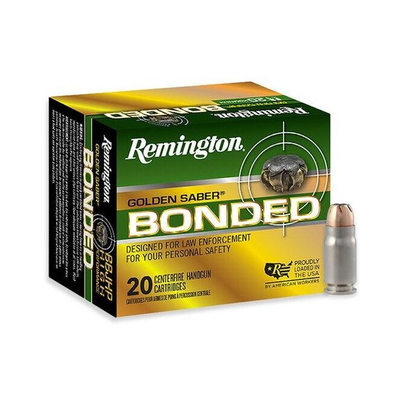 Remington Golden Saber Bonded Handgun Ammunition .357 Sig 125 gr BJHP 1350 fps 20/ct RT29407