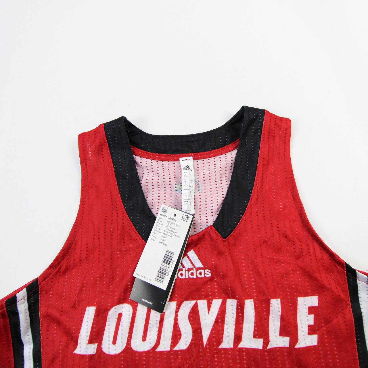 Louisville Cardinals Basketball Adidas team issued red shirt