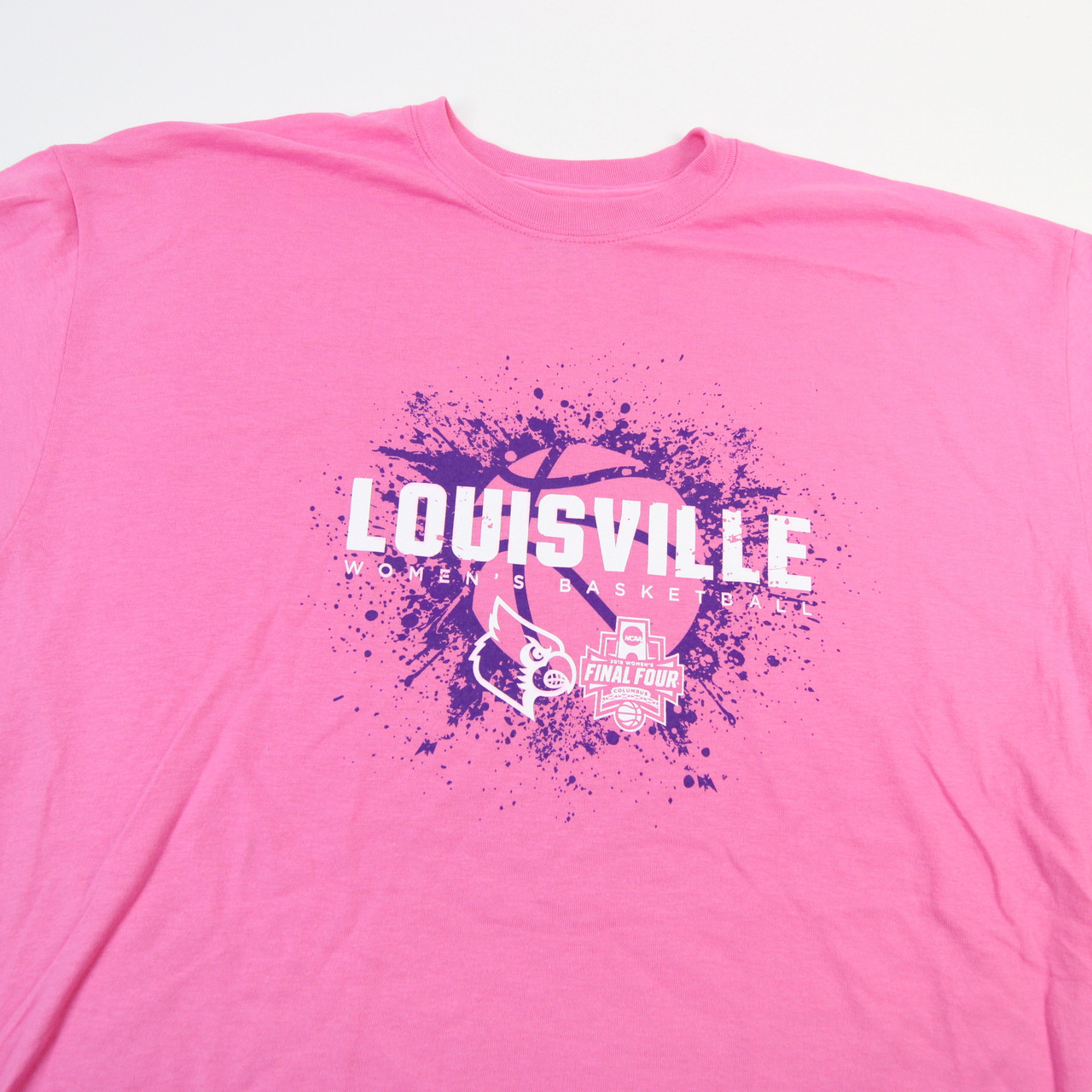 Louisville Cardinals Gildan Short Sleeve Shirt Men's Pink New XL 827