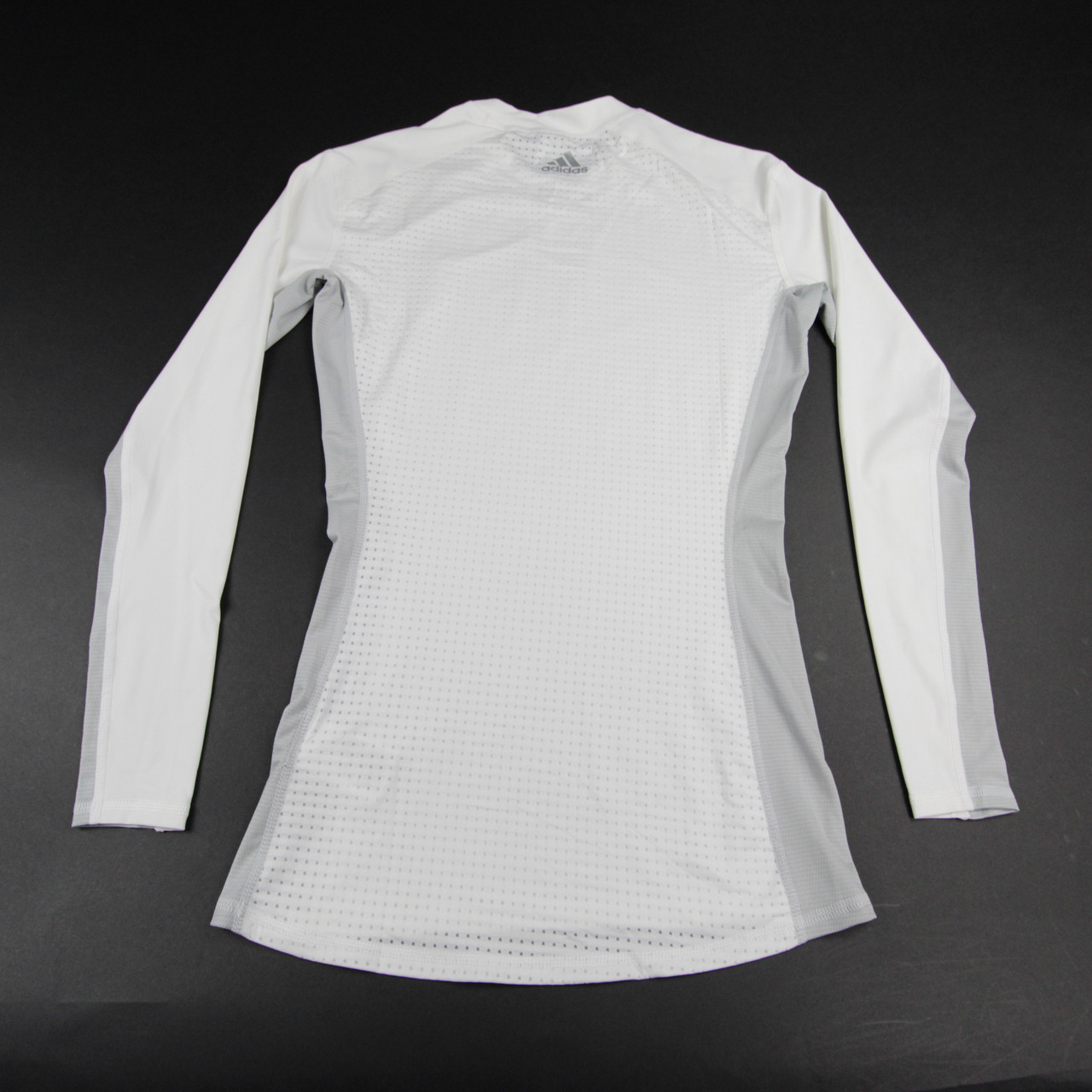 adidas Techfit Compression Top Men's White/Light Gray New without Tags L 86
