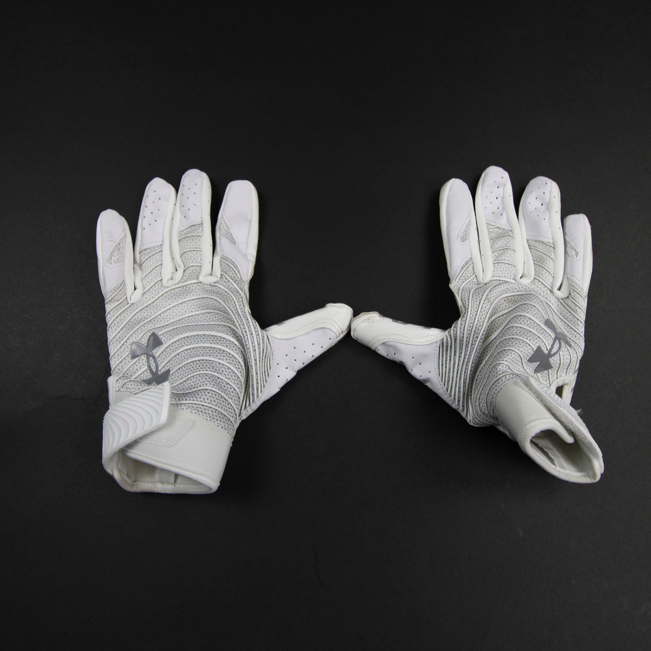 Under Armour Gloves - Receiver Men's White Used 2XL-EQPT-003533