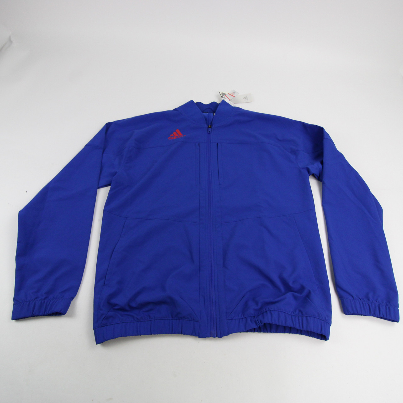 在庫処分セール テ Kansas S-TOPS-115889 New Blue Men's Jacket adidas Jayhawks 脱毛・除毛