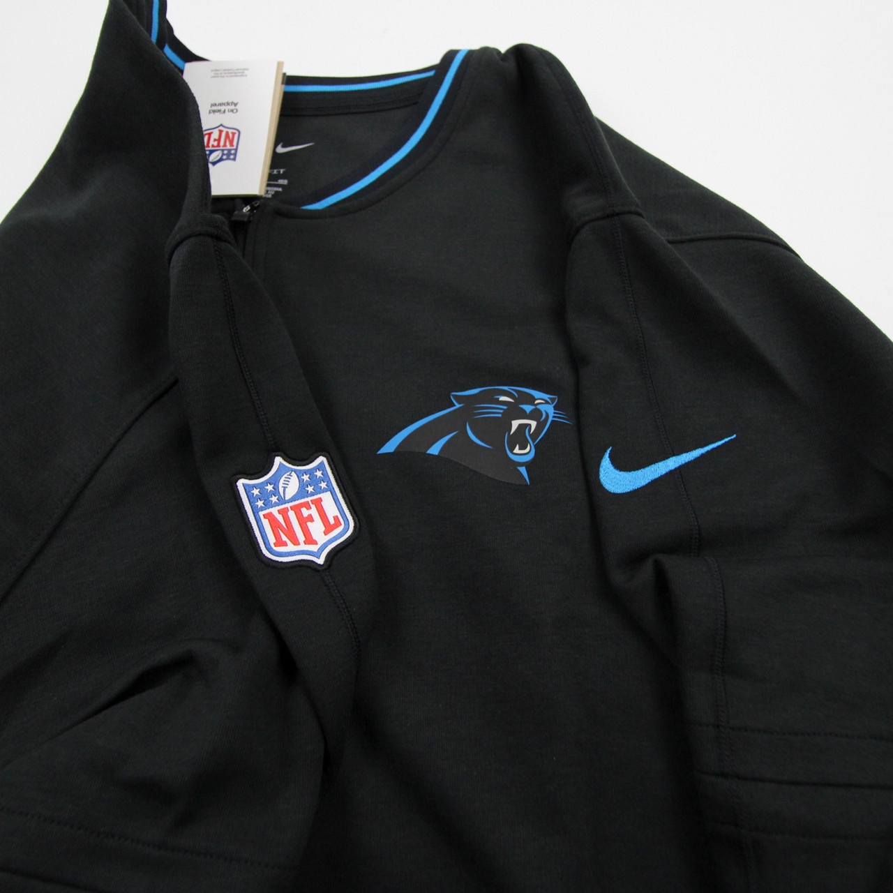 Carolina Panthers Nike NFL On Field Pullover Men's Black New 4XL