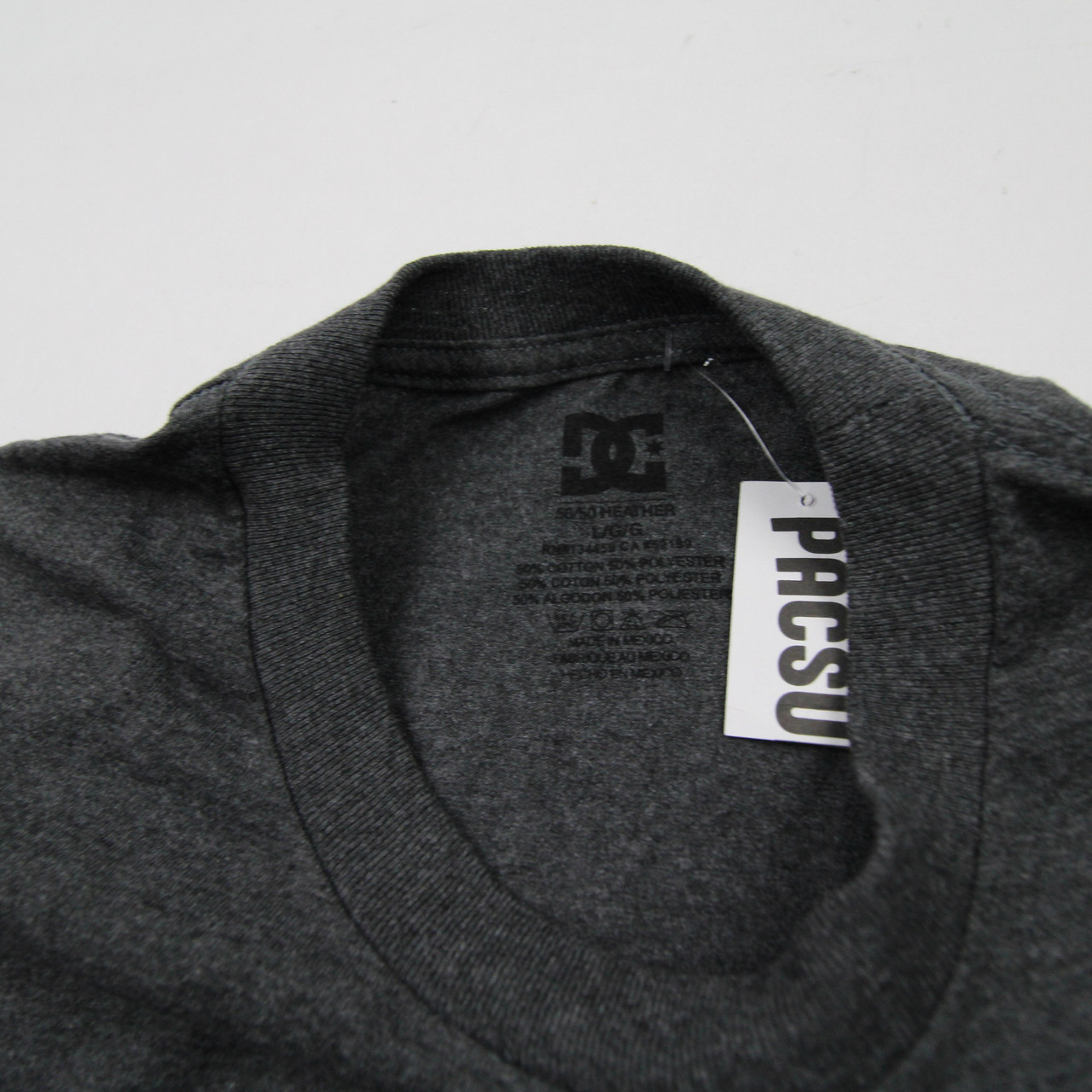トップス DC-shirtblk DC Shoes Short Sleeve Shirt Men's Charcoal New with Tags L