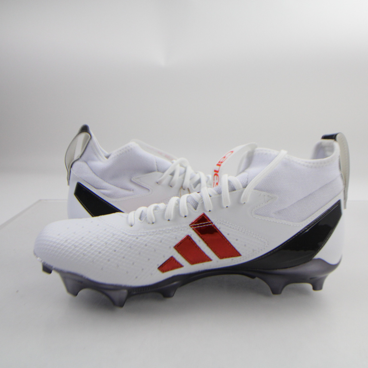 Miami Hurricanes adidas adizero Football Cleat Men's White/Orange