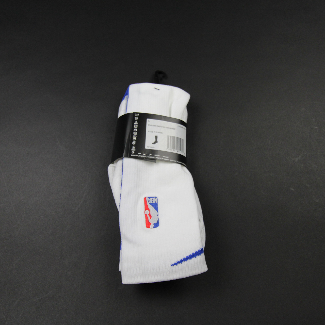 Nike NBA Authentics Socks Men's White New with Tags-ACCS-006646