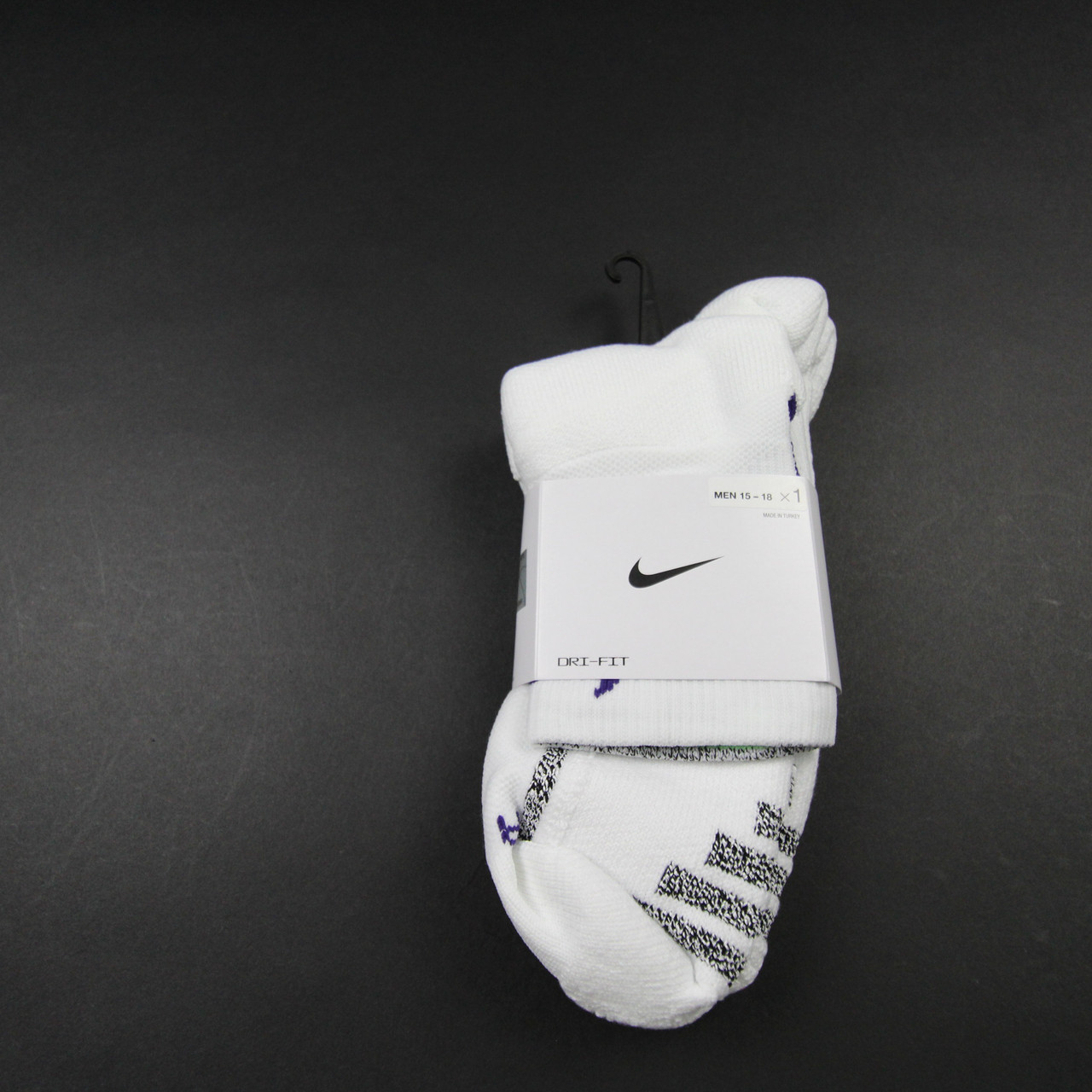 men's nike white dri fit socks