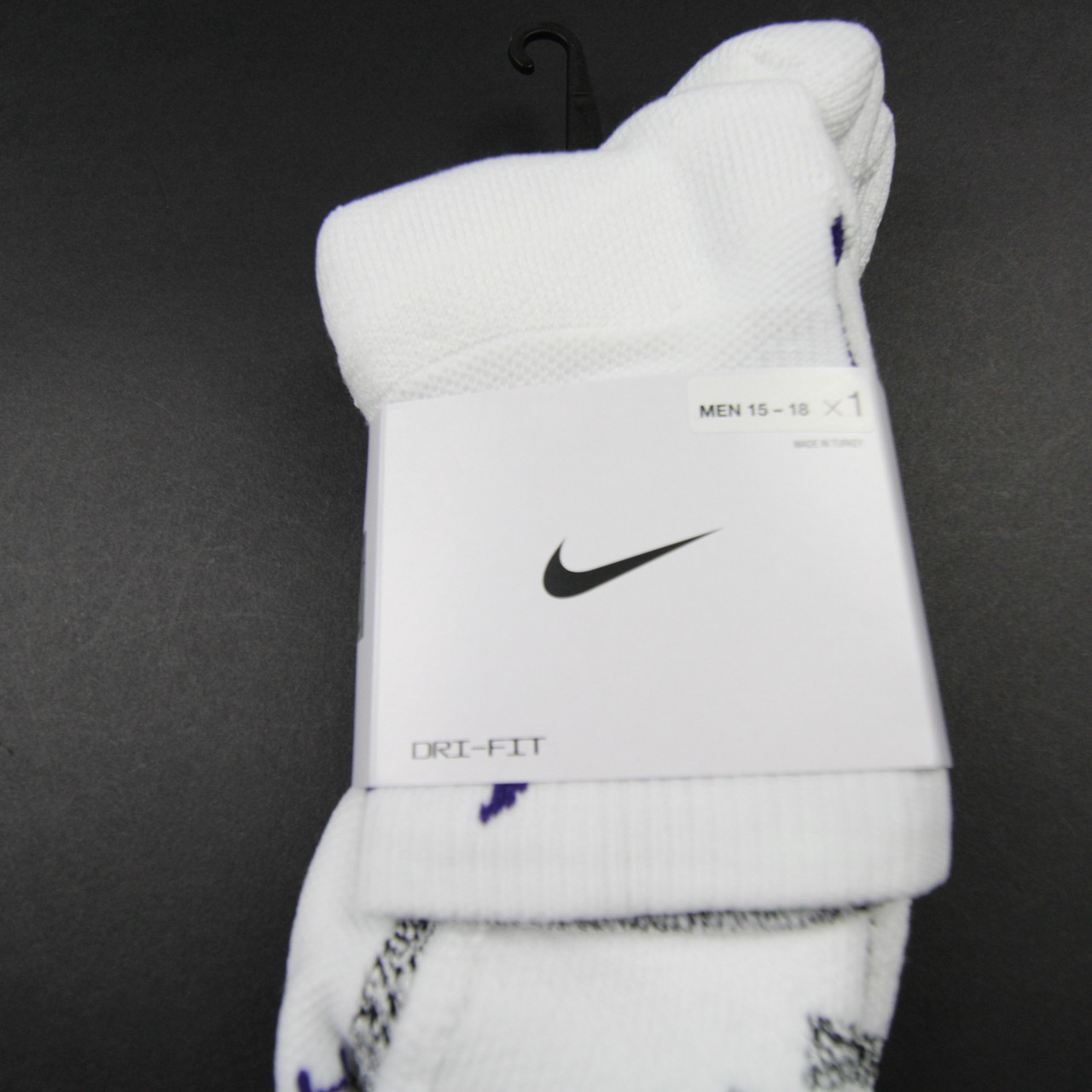 men's nike white dri fit socks