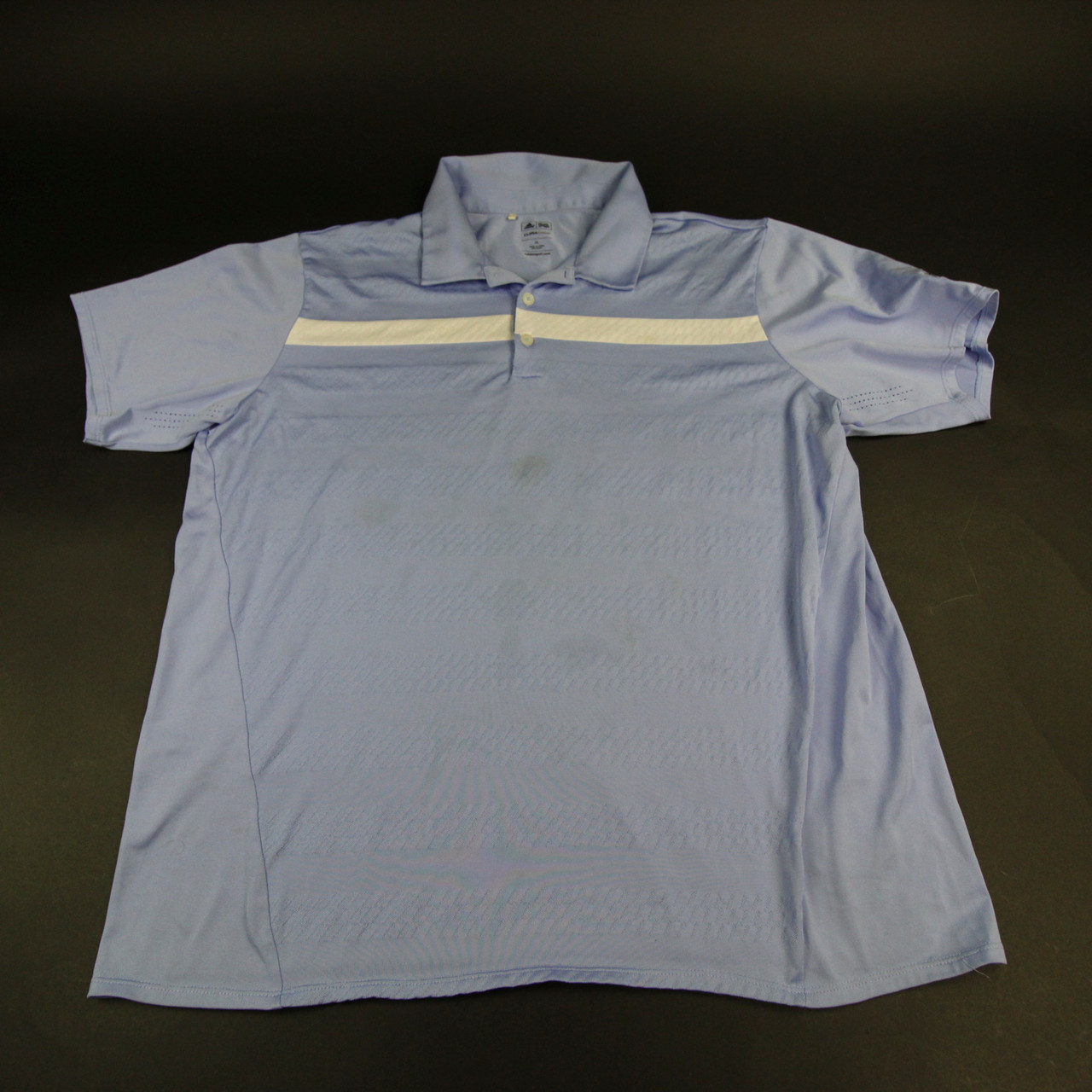 ポロシャツ　XL New York Rangers adidas Climacool Polo Men's Light Blue/White Used
