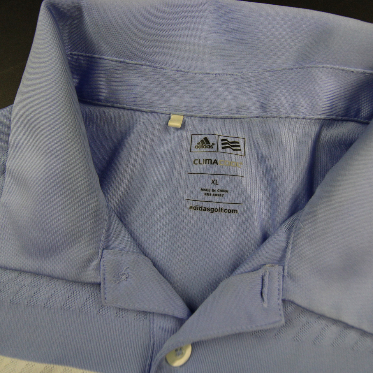 ポロシャツ　XL New York Rangers adidas Climacool Polo Men's Light Blue/White Used