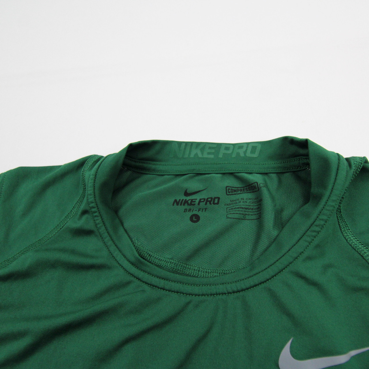 green nike compression shirt
