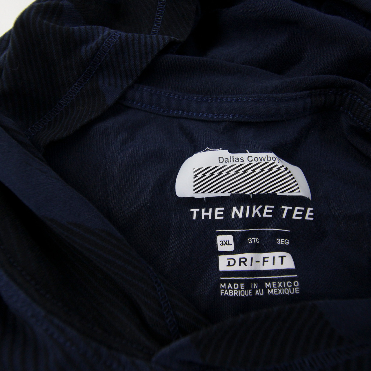 Dallas Cowboys Nike Dri-Fit Long Sleeve Shirt Men's Navy Used 3XL