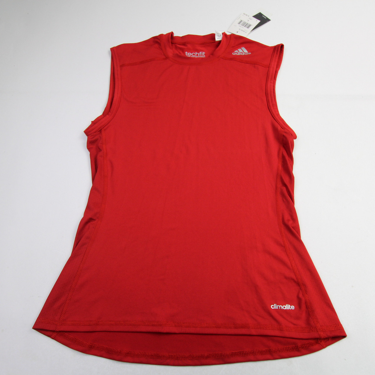 adidas Climalite Compression Top Men's Red New with Tags L-TOPS-157471