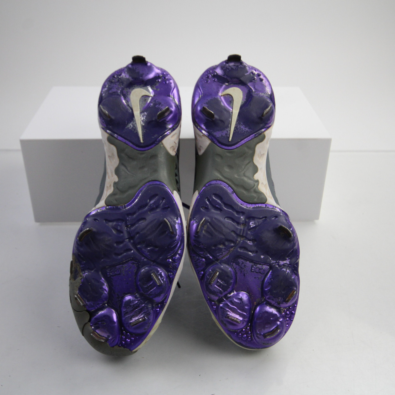 TCU Horned Frogs Nike Alpha Huarache Baseball Cleat Men's Gray