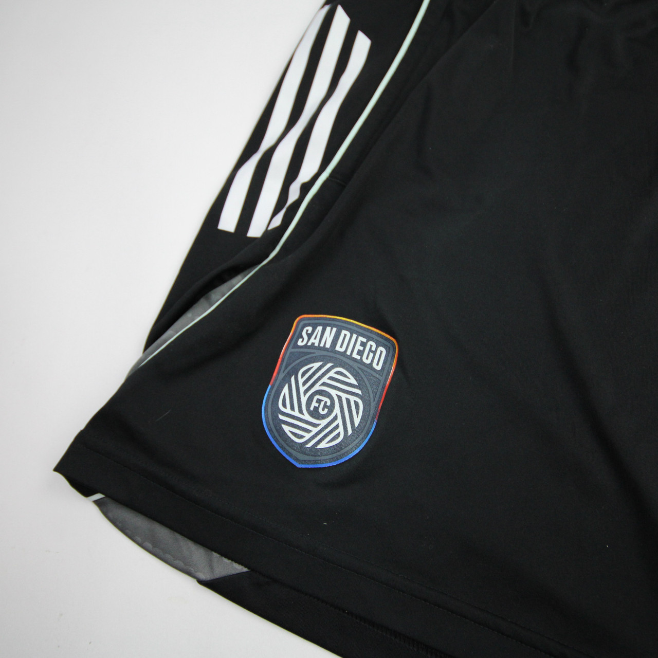 San Diego FC adidas Practice Shorts Men's Black/White Used-SHOR-035400