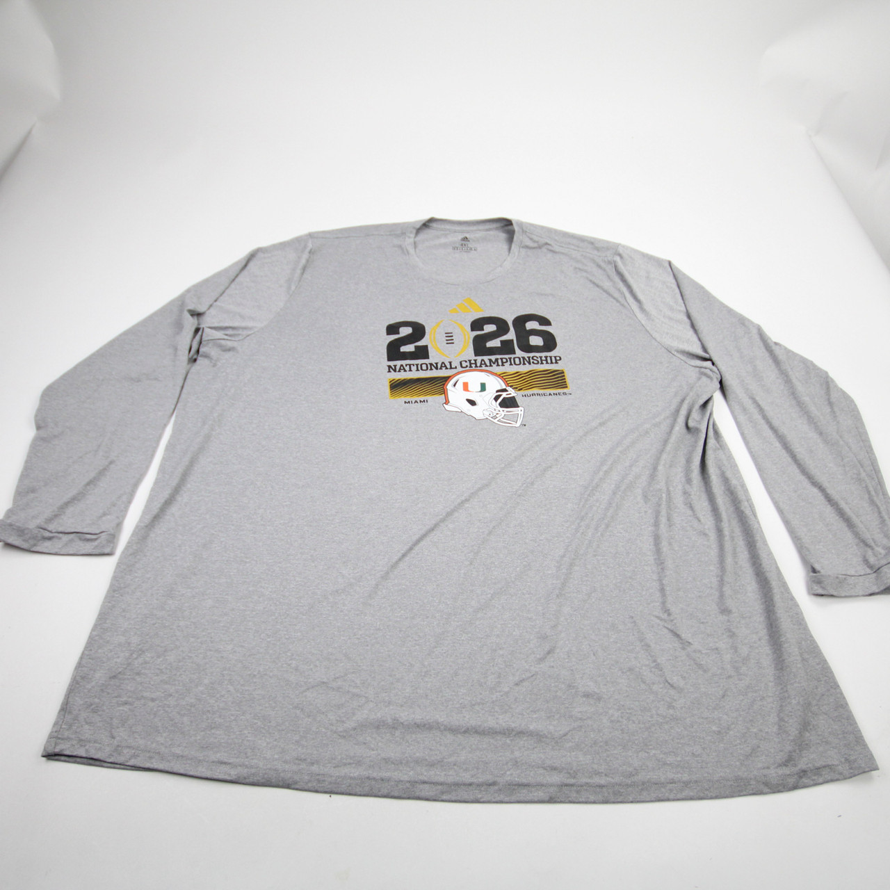 Miami Hurricanes adidas Aeroready Long Sleeve Shirt Men's New