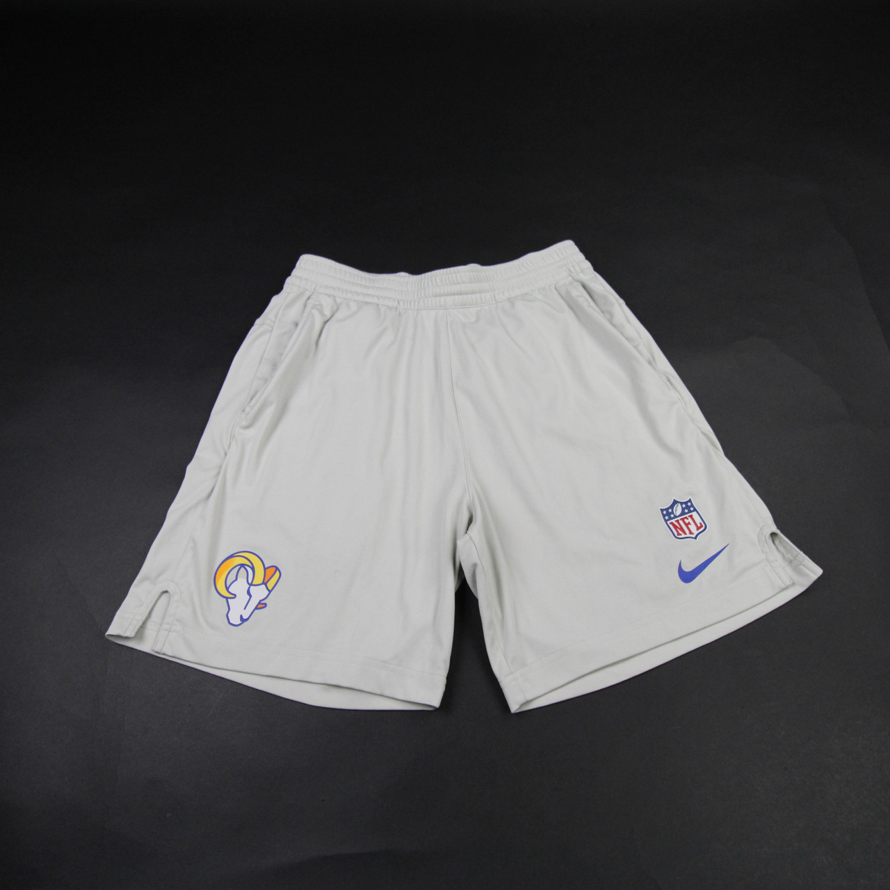 NIKE NFL ゲームパンツ 白 32 SHORT ON FIELD LA Rams Nike NFL On Field Practice Shorts Men's Gray Used Multiple