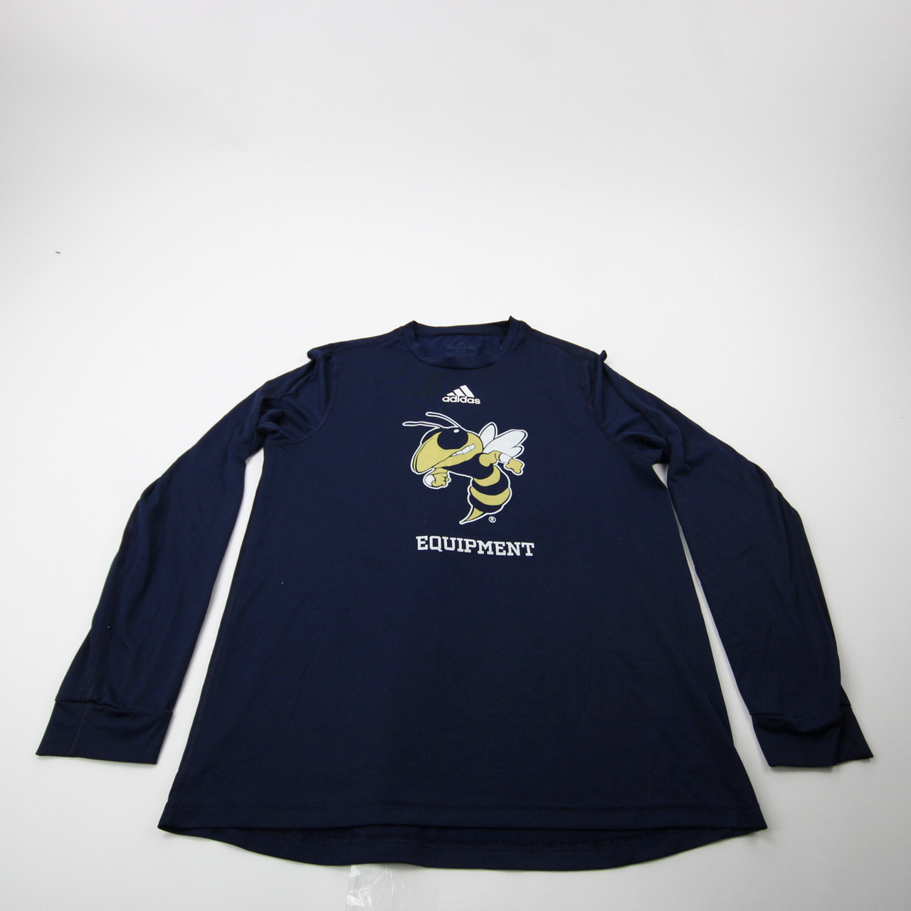 Georgia Tech Yellow Jackets adidas Long Sleeve Shirt Men's Navy Used M