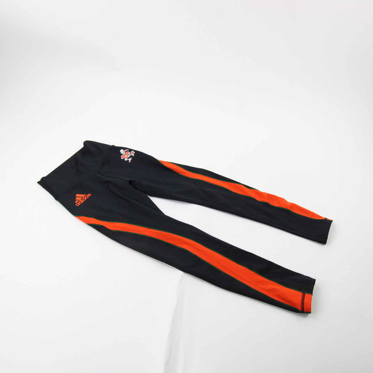 Miami Hurricanes adidas Compression Pants Women's Black New with