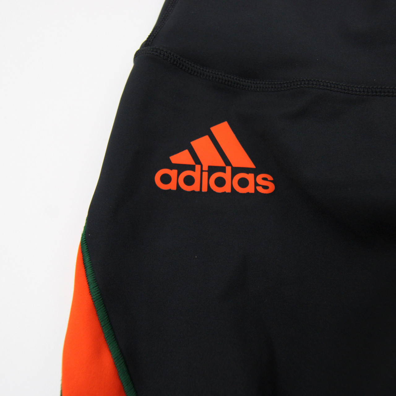 Miami Hurricanes adidas Compression Pants Women's Black New with