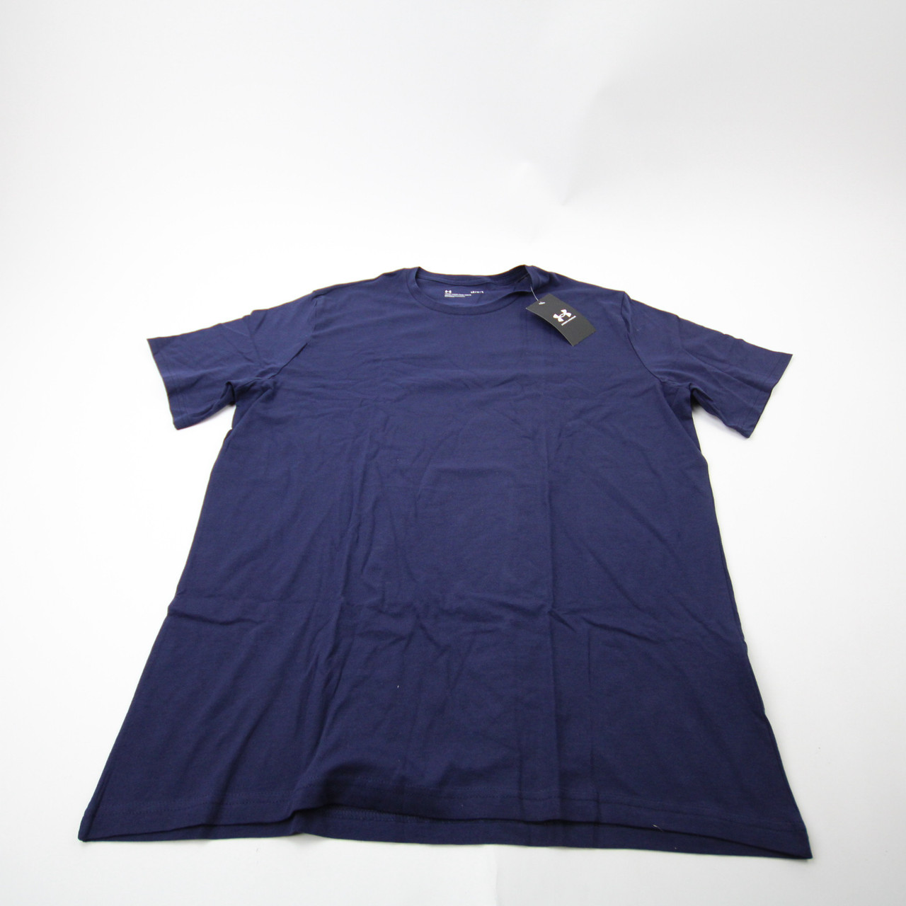 Under Armour ラガーシャツ L ネイビー/ブルー Under Armour Short Sleeve Shirt Men's Navy New with Tags L