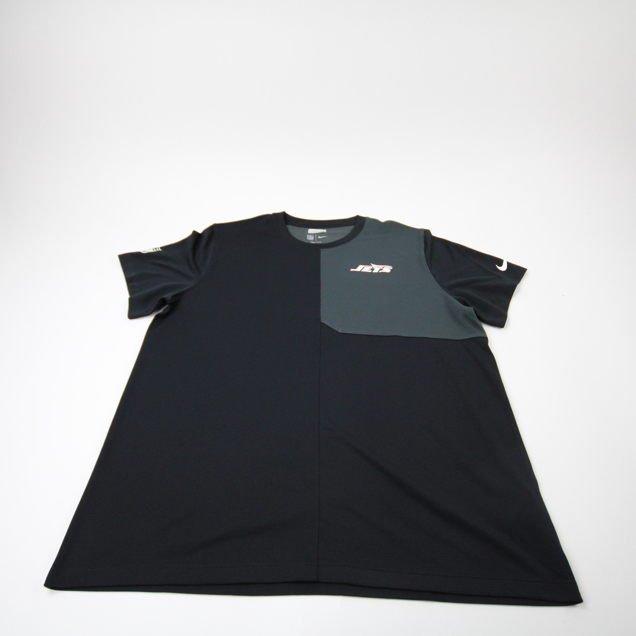 New York Jets Nike NFL On Field Short Sleeve Shirt Men's Black Used XL