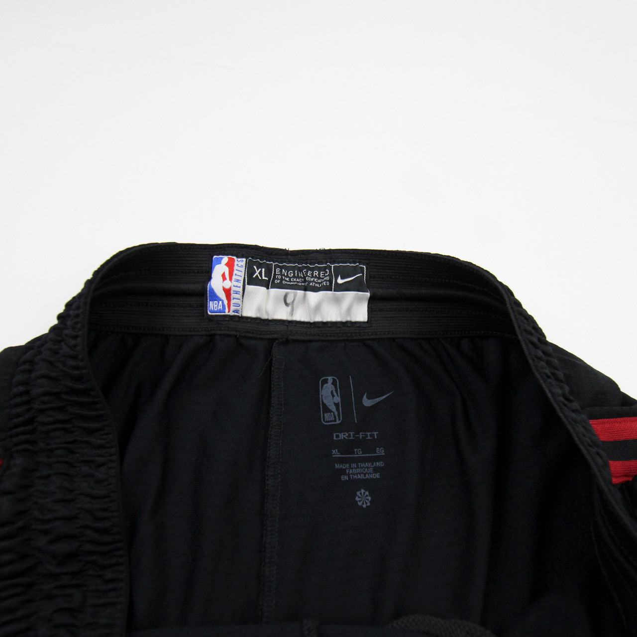 Miami Heat Nike NBA Authentics Practice Shorts Men's Black Used XL