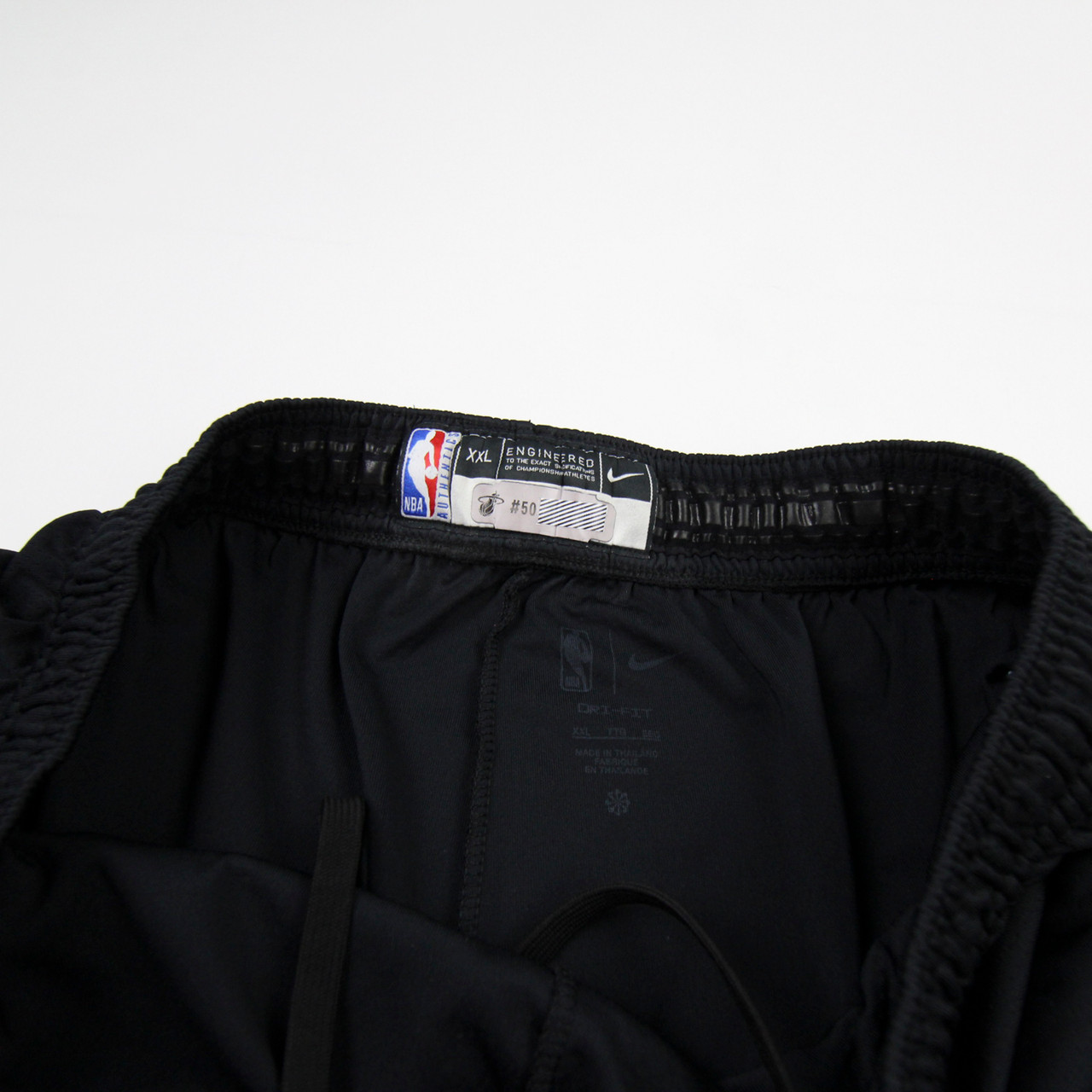 Miami Heat Nike NBA Authentics Practice Shorts Men's Black Used XXL