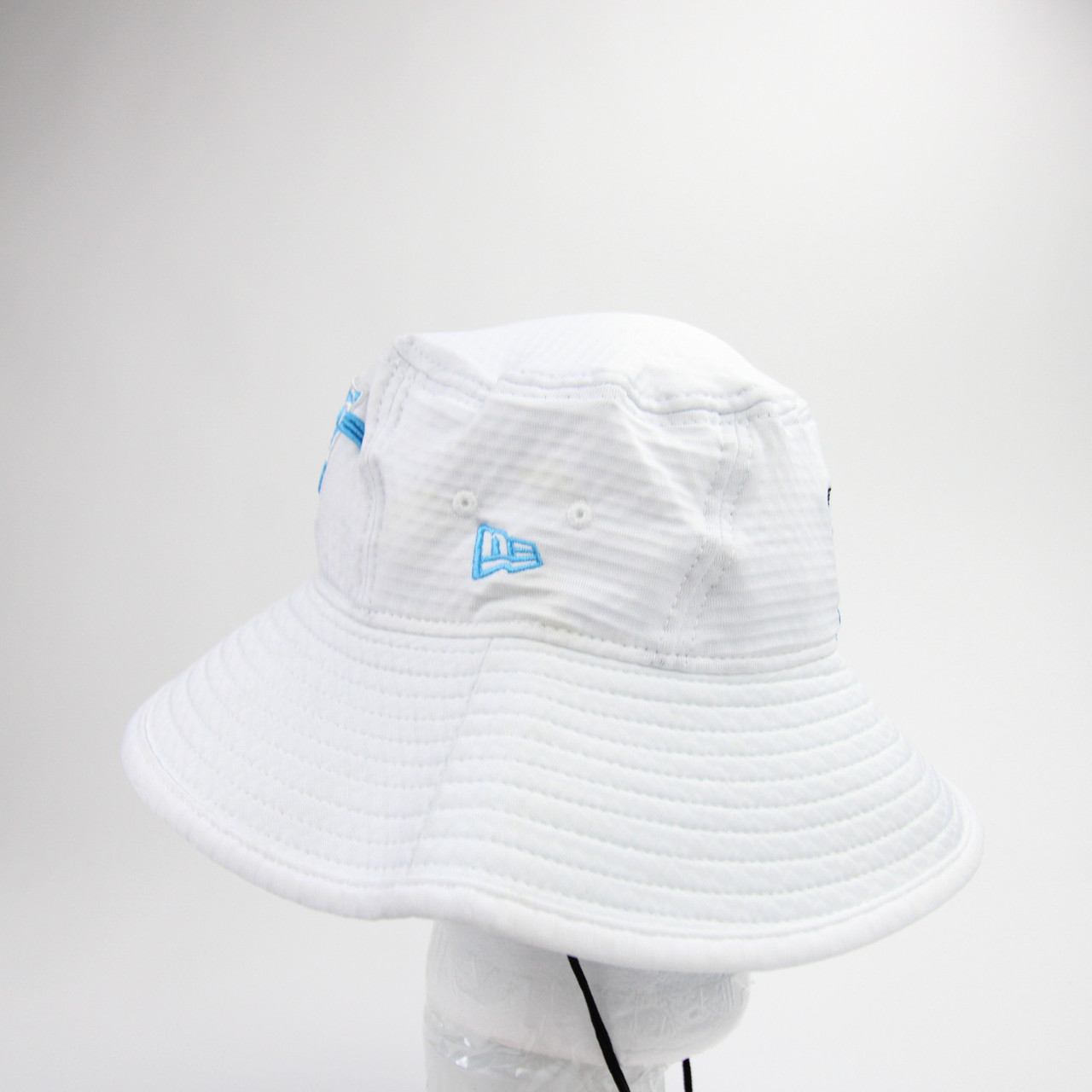 Carolina Panthers New Era Bucket Hat Men's White Used LXL