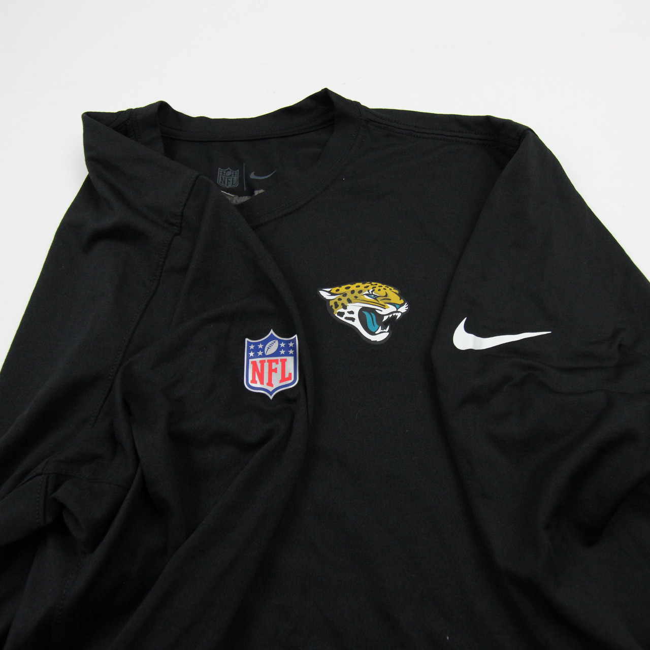 90s00s NIKE NFLジャクソンビル・ジャガーズ ゲームシャツ USA製 Jacksonville Jaguars Nike Dri-Fit Long Sleeve Shirt Men's Black Used L