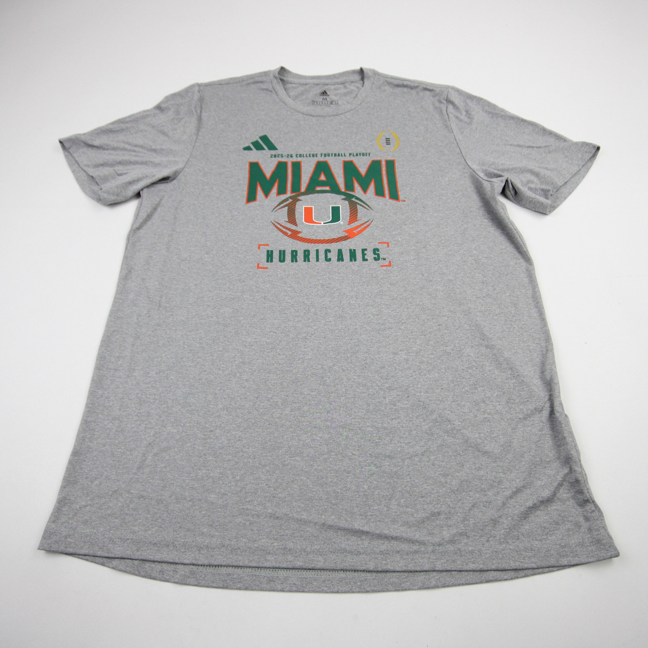 Miami Hurricanes adidas Short Sleeve Shirt Men's New without Tags M