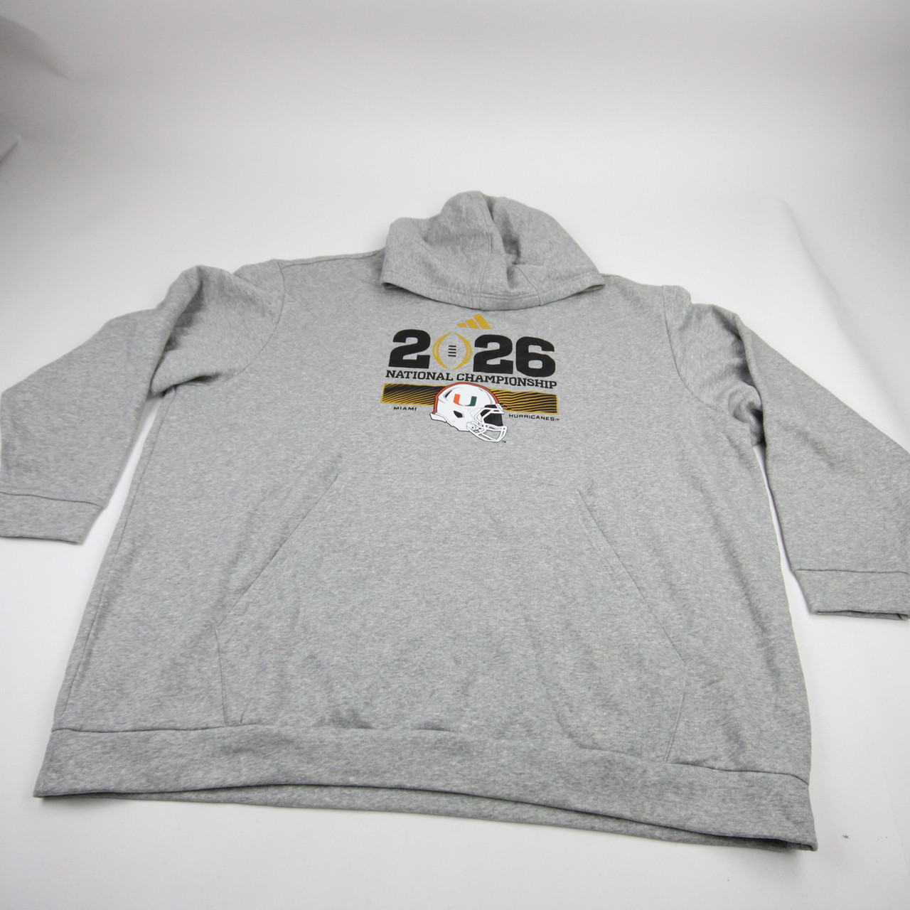 Miami Hurricanes adidas Sweatshirt Men's Gray New without Tags 4XL