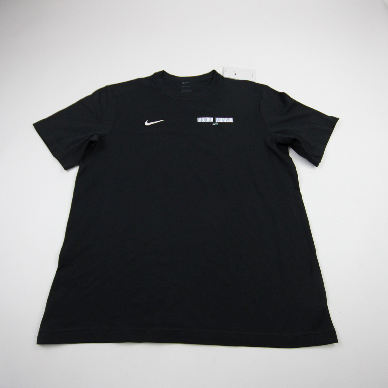 Nike Army カレッジ アメフトTシャツ 新品未使用 XL Tulane Green Wave Nike Dri-Fit Short Sleeve Shirt Men's Black New