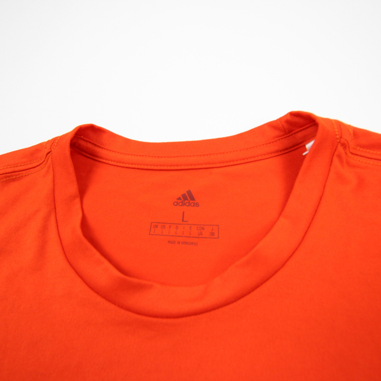 Miami Hurricanes adidas Short Sleeve Shirt Men's Orange New