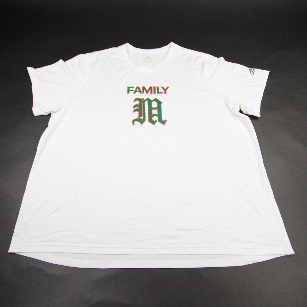 Miami Hurricanes adidas Creator Short Sleeve Shirt Men's Used XXL