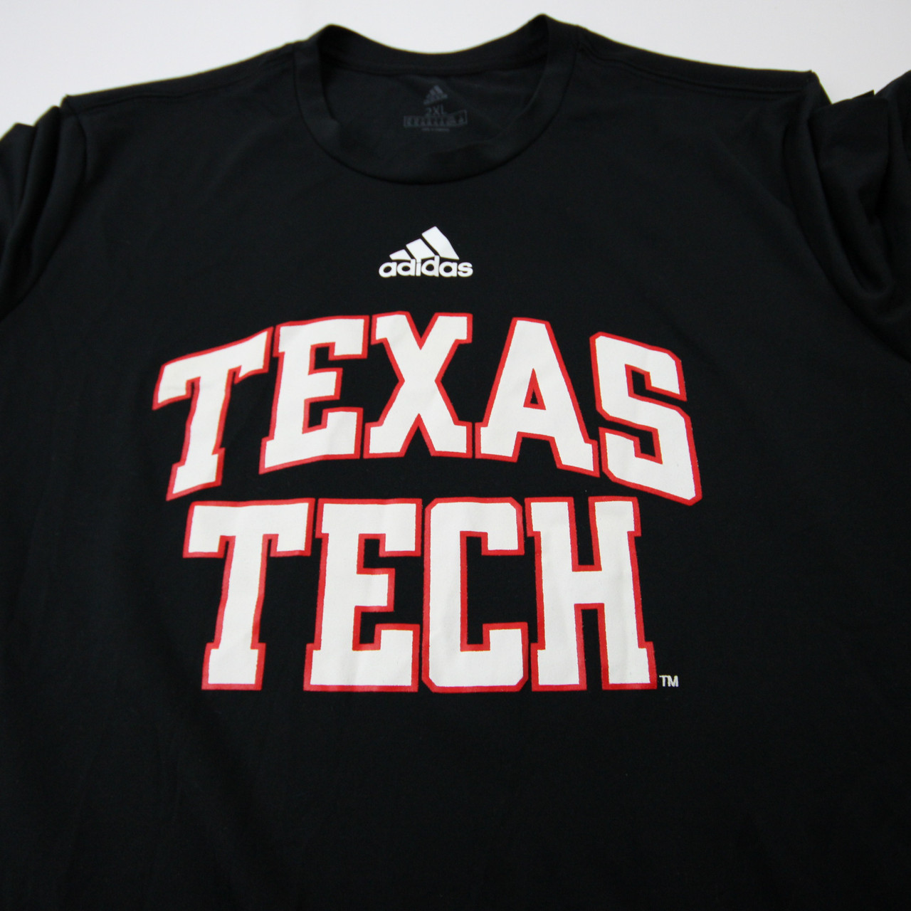 Texas Tech Red Raiders adidas Short Sleeve Shirt Men's Black Used XXL