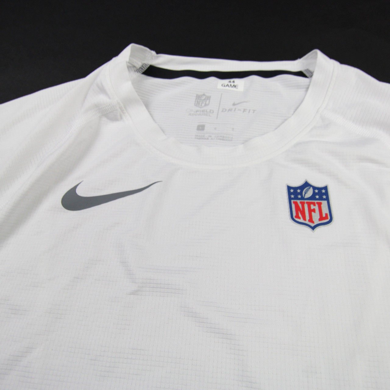 Nike NFL On Field Short Sleeve Shirt Men's White Used XL