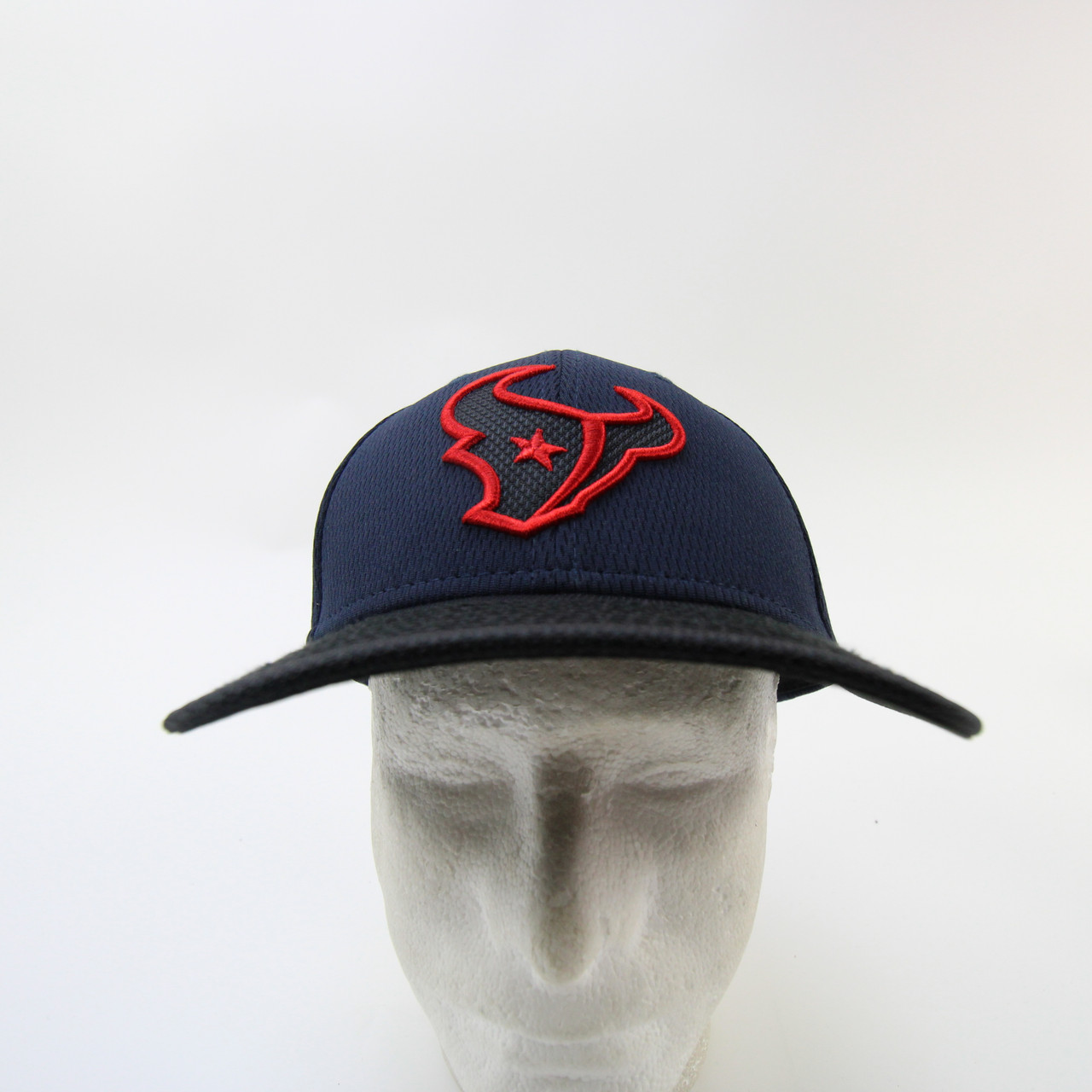 Houston Texans New Era 59fifty Fitted Hat Unisex Navy/Black Used 7-1/2 -  Locker Room Direct