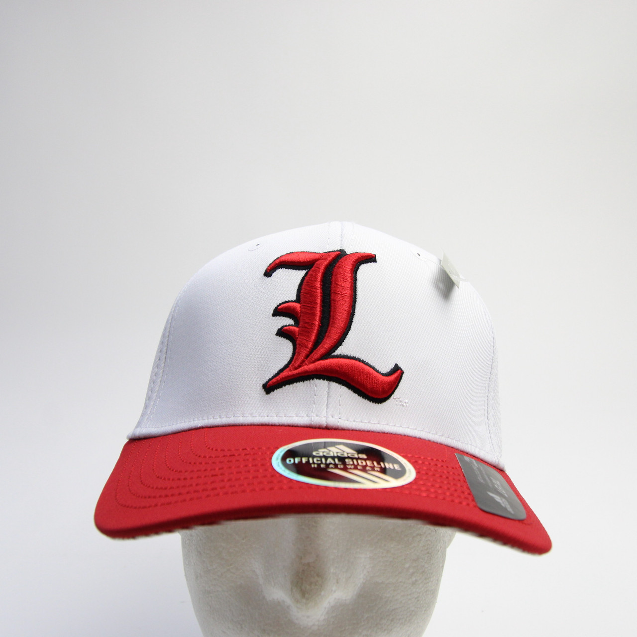 Louisville Cardinals adidas Climalite Fitted Hat Unisex White/Crimson New  LG/XL - Locker Room Direct