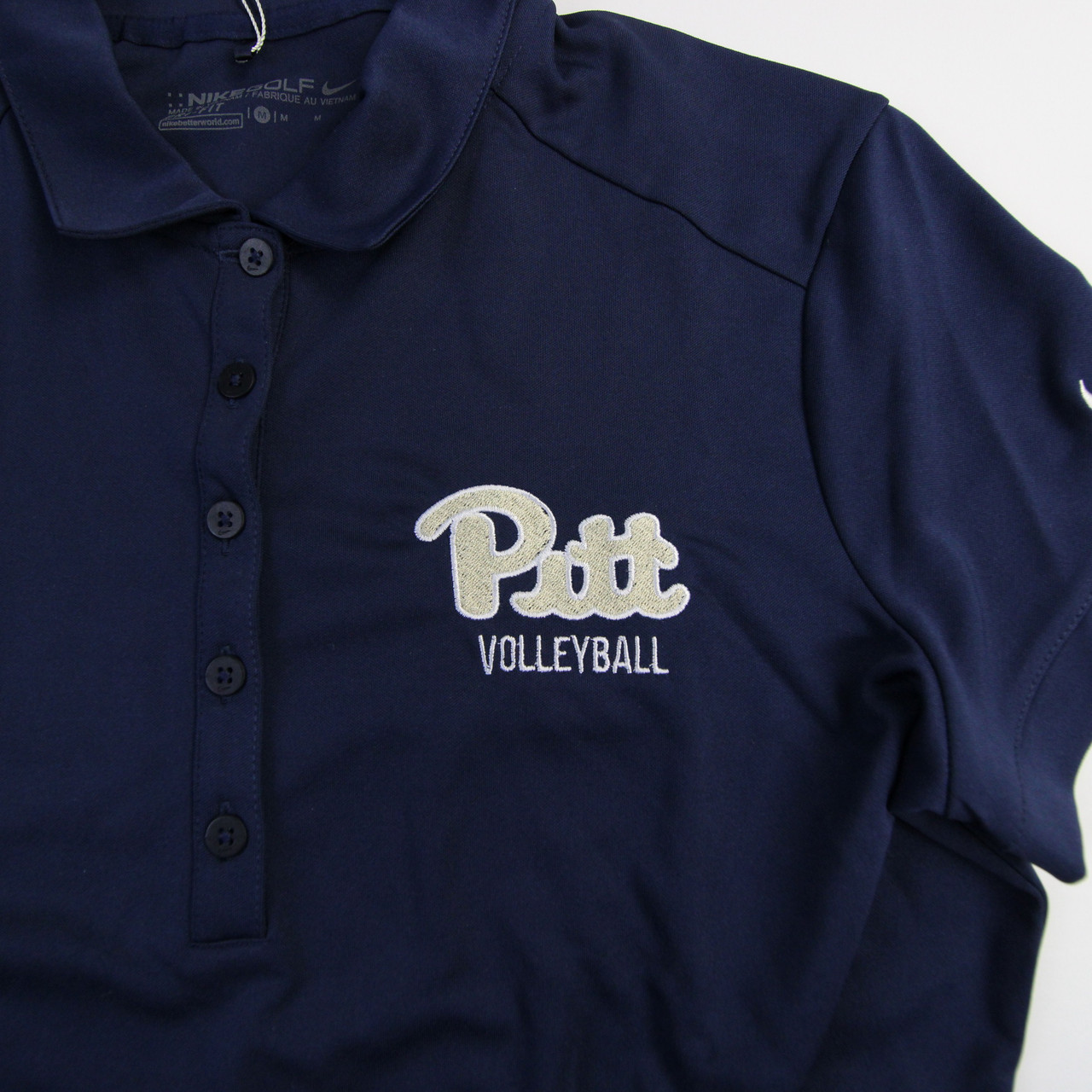 Pittsburgh Panthers Nike Golf Polo Women's Navy New M - Locker Room Direct